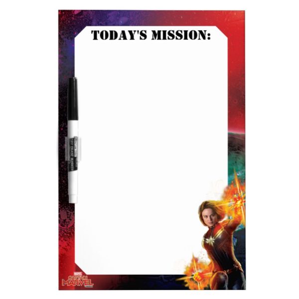 Captain Marvel | Stellar Engery Hand Raised Dry Erase Board