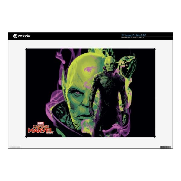 Captain Marvel | Talos Smokey Character Graphic 15" Laptop Decal