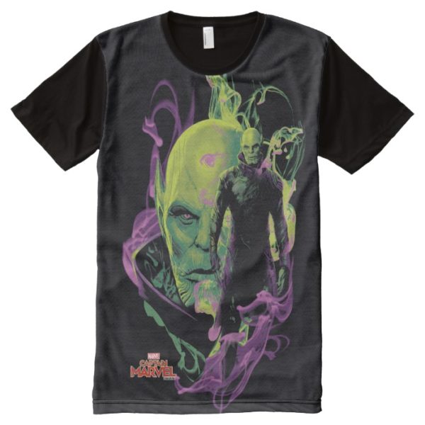 Captain Marvel | Talos Smokey Character Graphic All-Over-Print Shirt