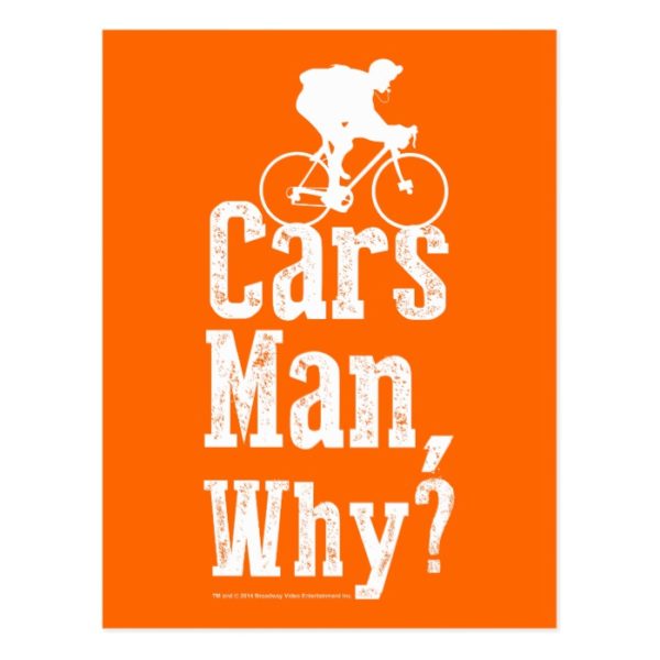 Cars Man, Why? Postcard