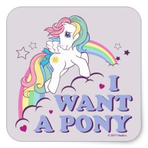 Classic Starshine | I Want A Pony Square Sticker
