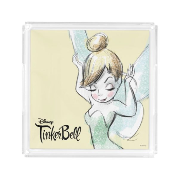 Confident Tinker Bell Acrylic Tray