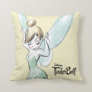 Confident Tinker Bell Throw Pillow