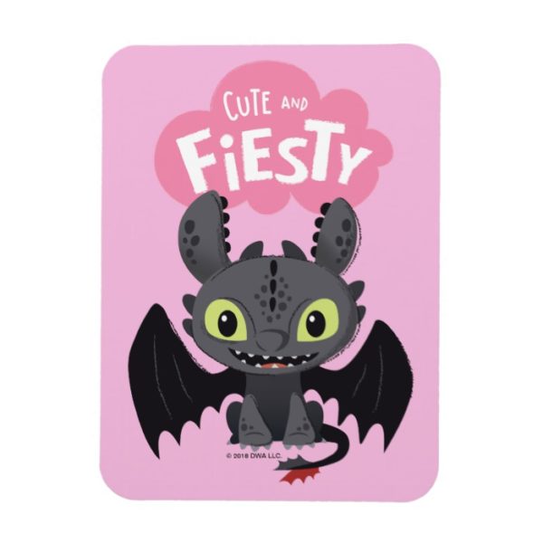 "Cute And Fiesty" Toothless Graphic Magnet