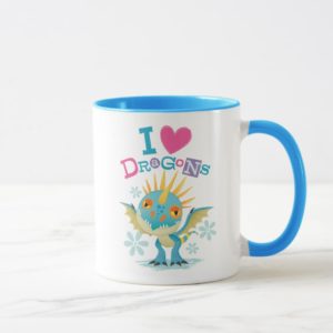 Cute "I Love Dragons" Stormfly Graphic Mug