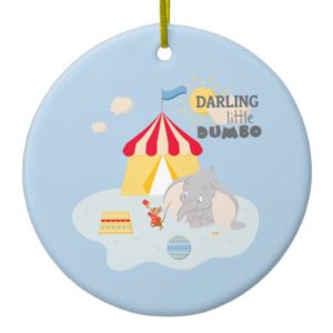 Darling Little Dumbo & Timothy Ceramic Ornament
