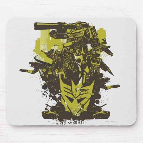 Decepticon Grunge Collage Mouse Pad