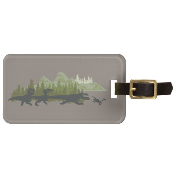 Dino Silhouettes Running Bag Tag