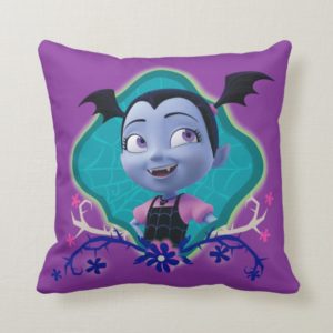Disney | Vampirina - Vee - Gothic Floral Throw Pillow