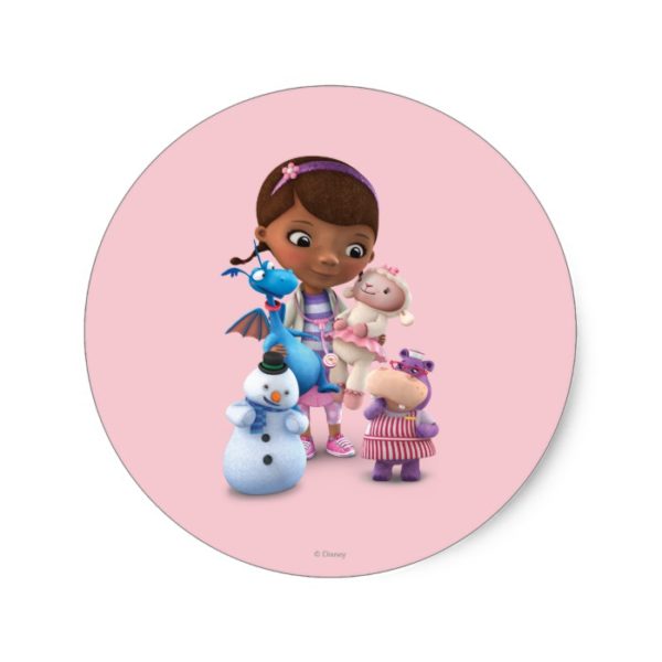 Doc McStuffins and Her Animal Friends Classic Round Sticker