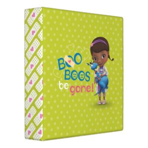 Doc McStuffins and Stuffy - Boo Boos Be Gone 3 Ring Binder