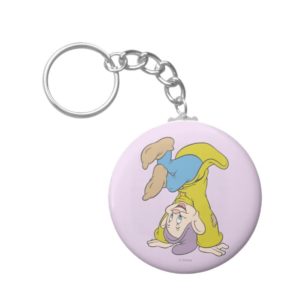 Dopey Doing a Head Stand Keychain