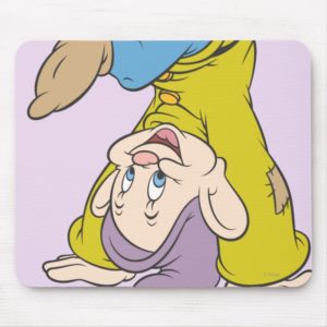 Dopey Doing a Head Stand Mouse Pad