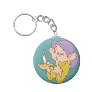 Dopey Holding a Candle Keychain