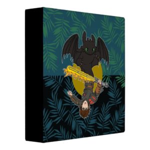 "Dragon Rider" Toothless & Hiccup Duo Graphic 3 Ring Binder