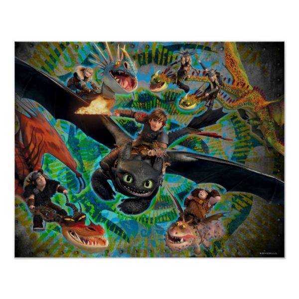 Dragon Riders Group Poster
