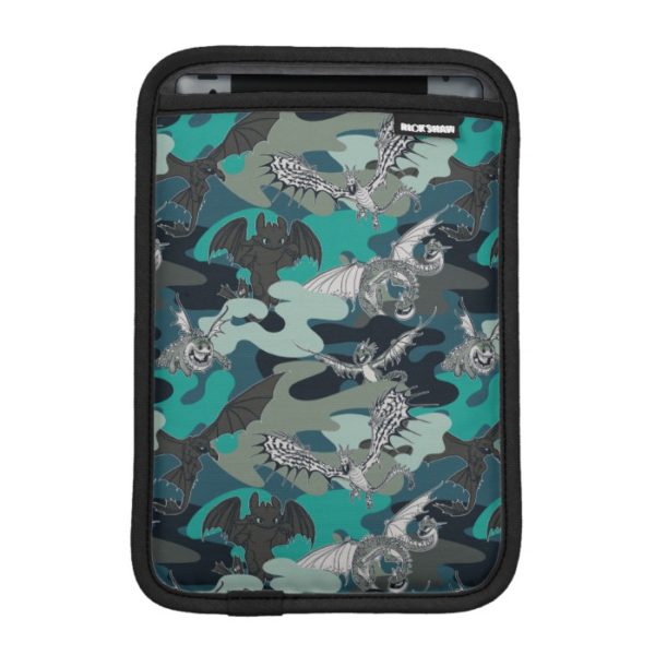 Dragons And Smoke Camouflage Pattern iPad Mini Sleeve
