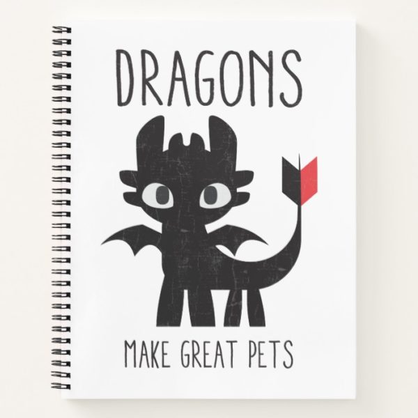 "Dragons Make Great Pets" Toothless Graphic Notebook