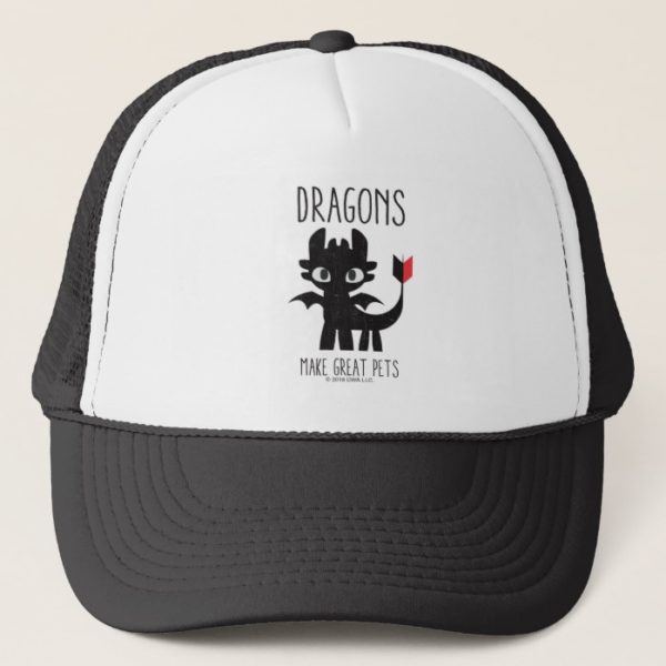 "Dragons Make Great Pets" Toothless Graphic Trucker Hat