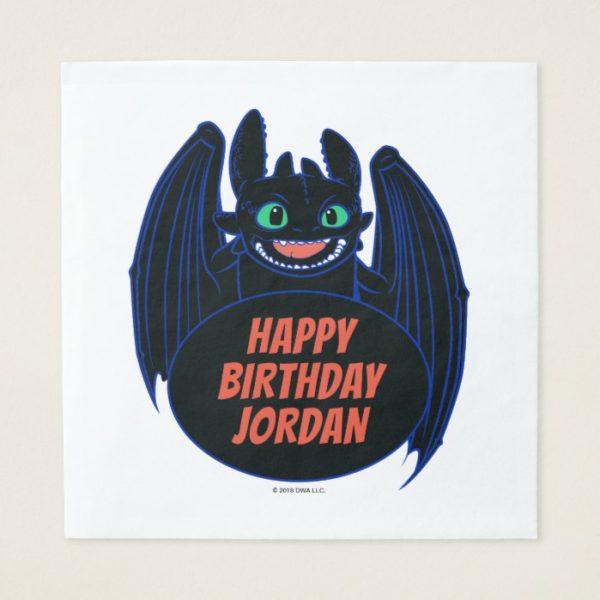 "Dragons" Toothless Wings Graphic Napkin