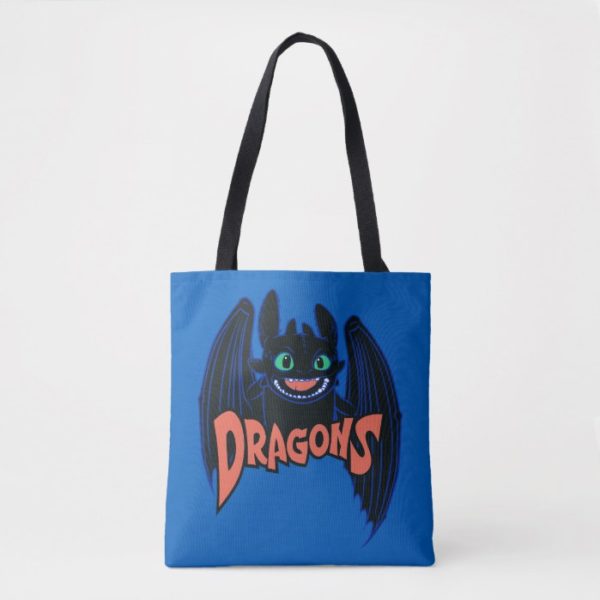 "Dragons" Toothless Wings Graphic Tote Bag
