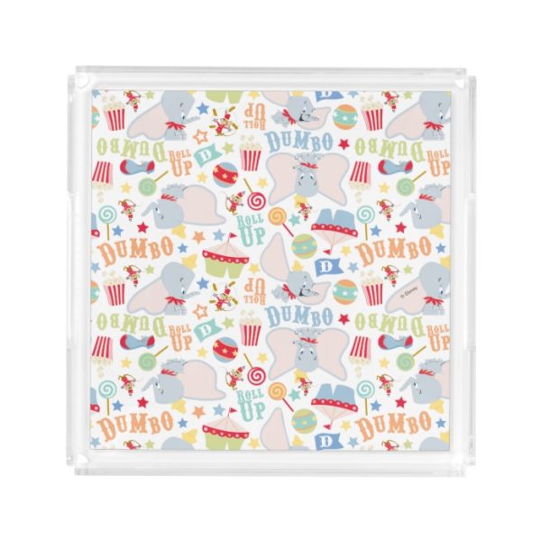 Dumbo and Timothy Roll Up Pattern Acrylic Tray