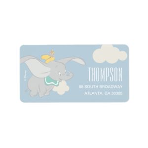 Dumbo | Boy Baby Shower Label