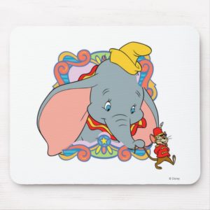 Dumbo Dumbo and Timot walking Mouse Pad