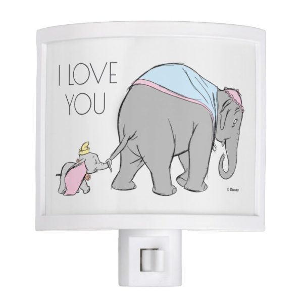 Dumbo following his Mom Closely Night Light