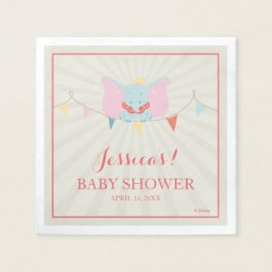 Dumbo | Girl Baby Shower Napkin