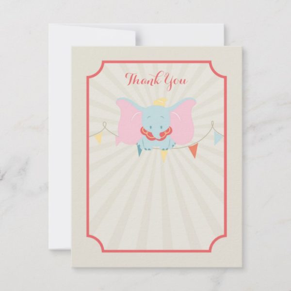 Dumbo | Girl Baby Shower Thank You