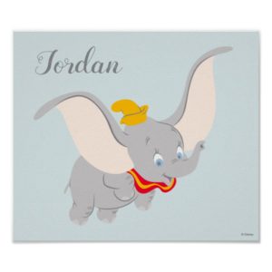 Dumbo Soaring Through the Sky Poster