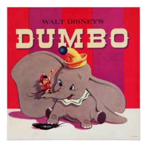 Dumbo Stripes Poster