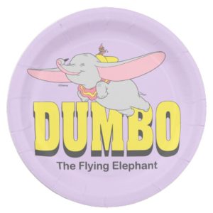 Dumbo the Flying Elephant Paper Plate
