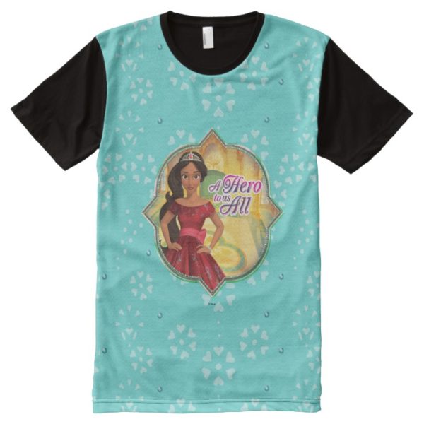 Elena & Isabel | A Hero To Us All All-Over-Print T-Shirt