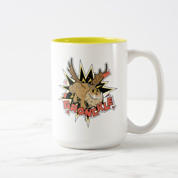 Explosive Gronkle Graphic Two-Tone Coffee Mug