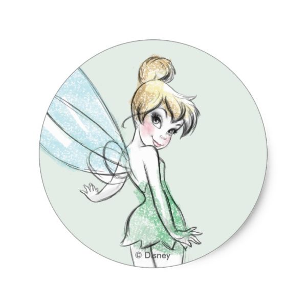 Fearless Tinker Bell Classic Round Sticker