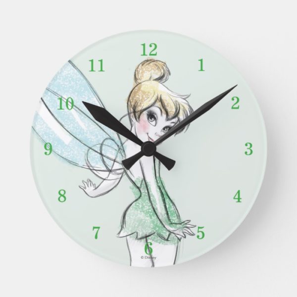 Fearless Tinker Bell Round Clock