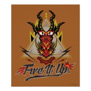 "Fire It Up" Hookfang Tribal Emblem Poster