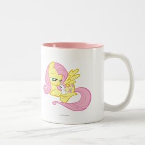 Fluttershy and Angel Two-Tone Coffee Mug