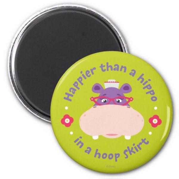 Hallie -Happier Than a Hippo in a Hoop Skirt Magnet