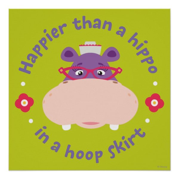 Hallie -Happier Than a Hippo in a Hoop Skirt Poster