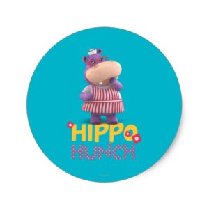 Hallie - Hippo Hunch Classic Round Sticker
