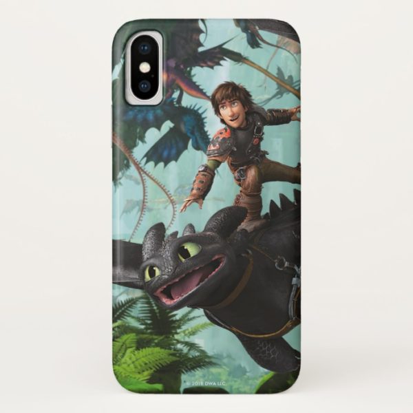 Hiccup Riding Toothless "Dragon Rider" Scene Case-Mate iPhone Case