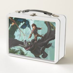 Hiccup Riding Toothless "Dragon Rider" Scene Metal Lunch Box