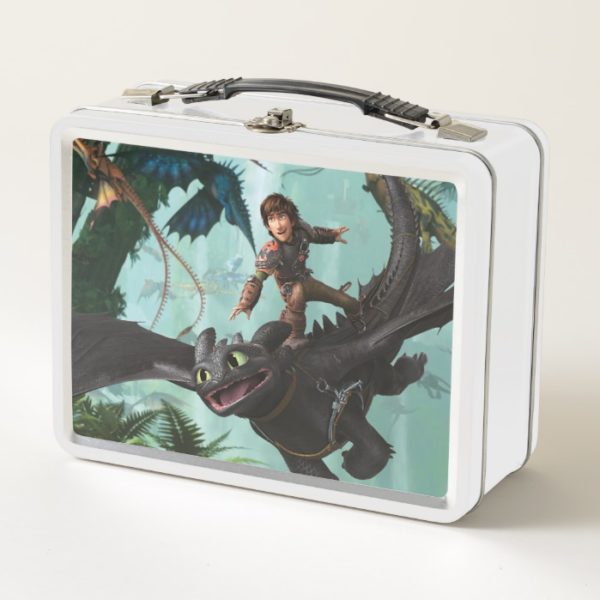 Hiccup Riding Toothless "Dragon Rider" Scene Metal Lunch Box