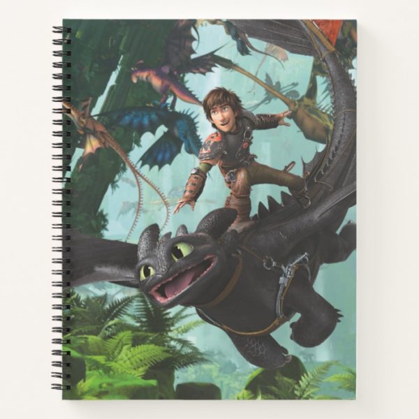 Hiccup Riding Toothless "Dragon Rider" Scene Notebook