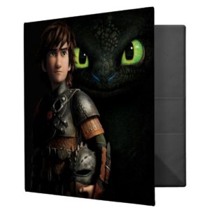 Hiccup & Toothless 3 Ring Binder