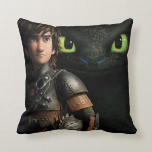 Hiccup & Toothless Throw Pillow