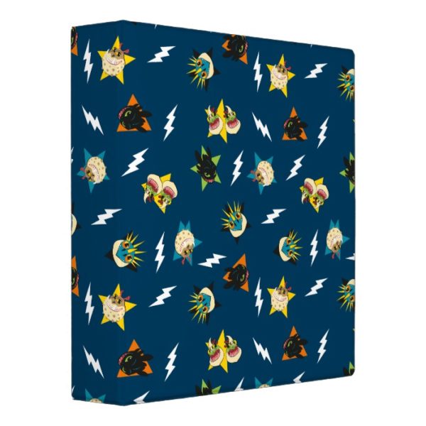How To Train Your Dragon | Dragon Badges Pattern 3 Ring Binder